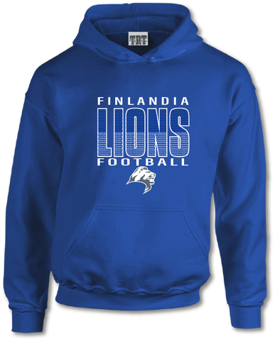 Lions Football Athletic Hood - Royal